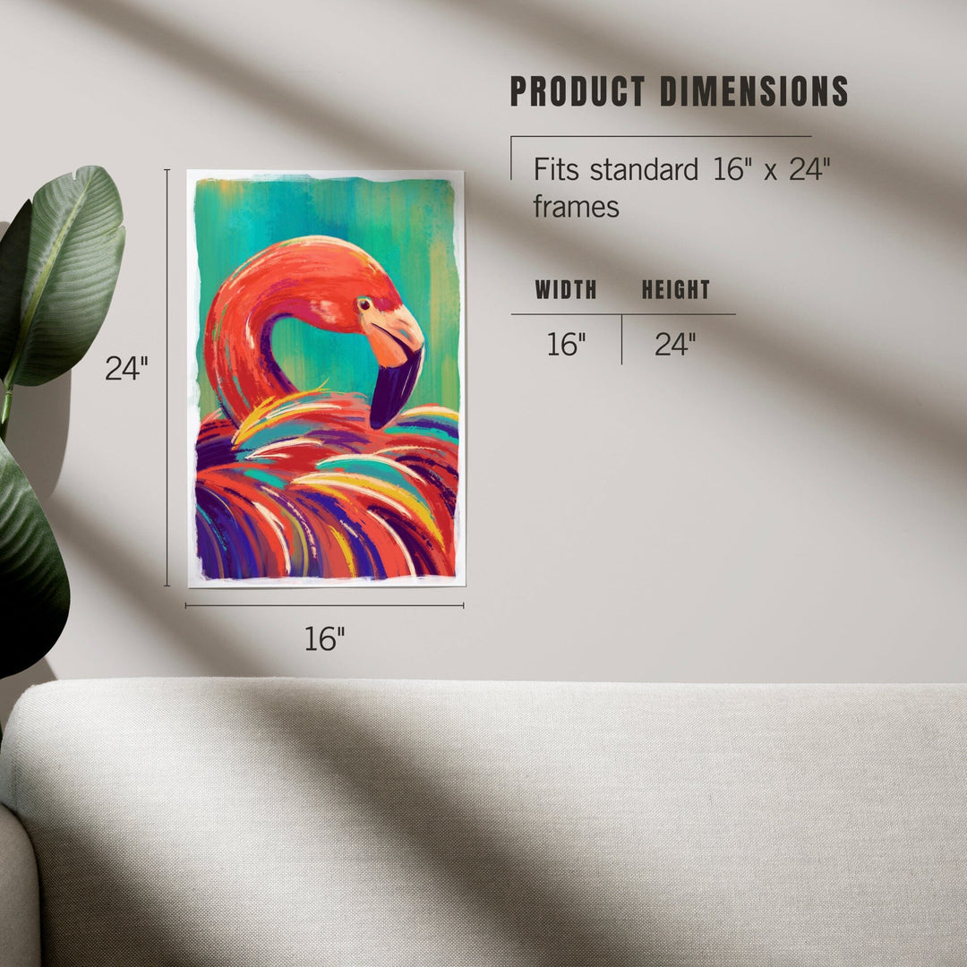 Flamingo, Vivid, Art & Giclee Prints - Lantern Press