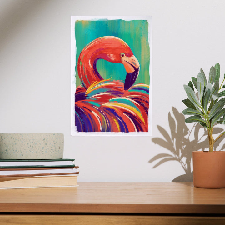 Flamingo, Vivid, Art & Giclee Prints - Lantern Press