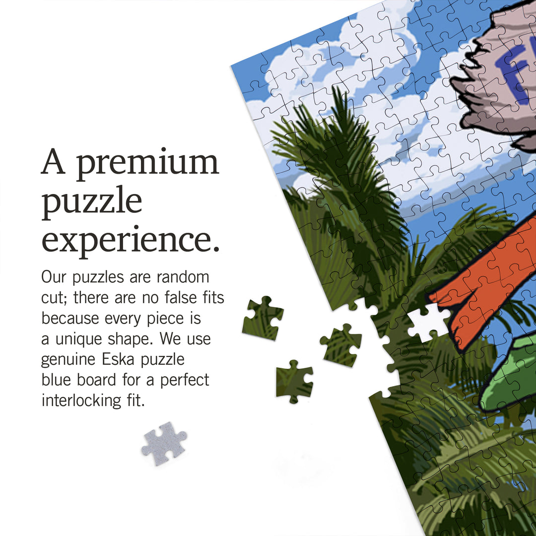 Florida Keys, Destinations Sign, Jigsaw Puzzle Puzzle Lantern Press