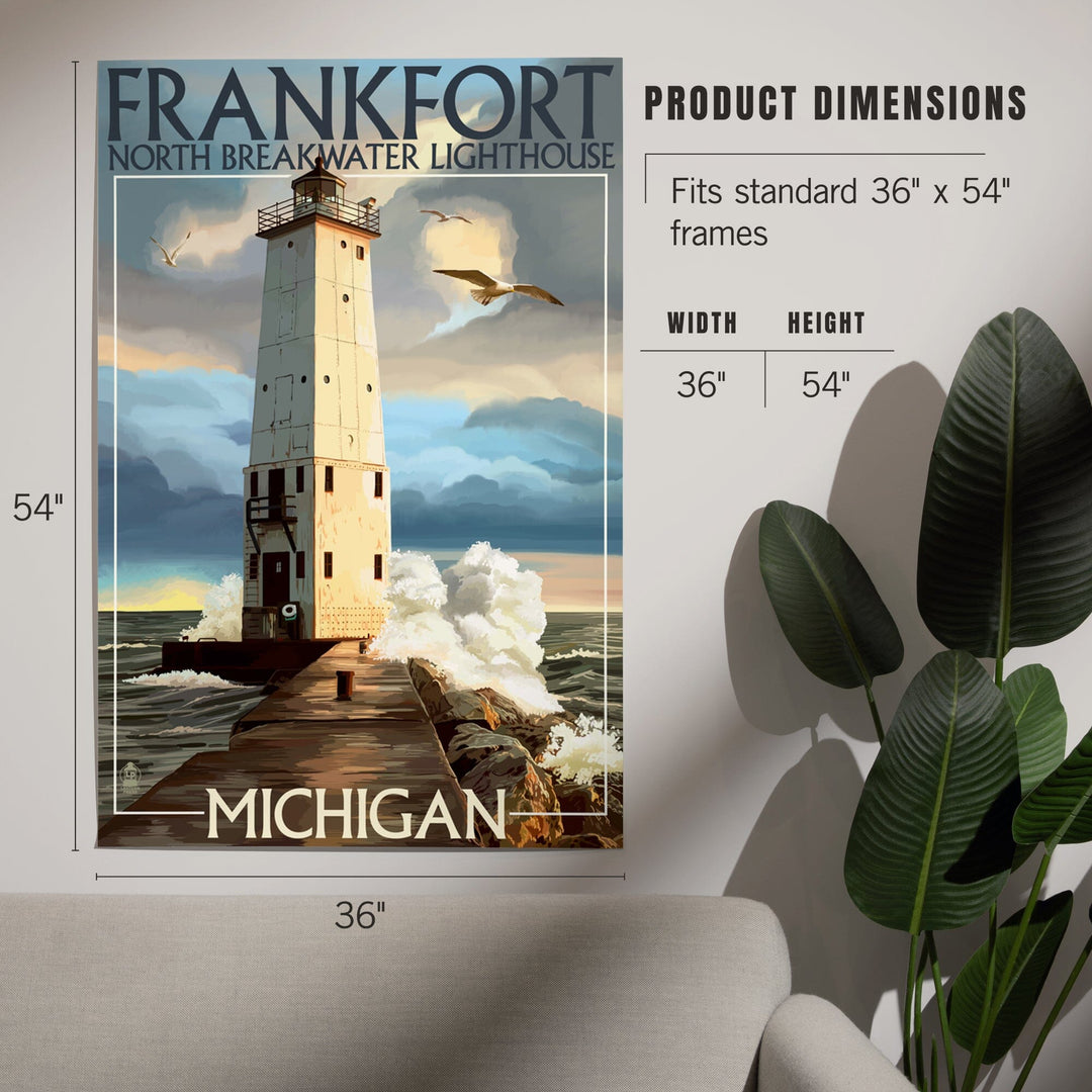 Frankfort Lighthouse, Michigan, Art & Giclee Prints - Lantern Press
