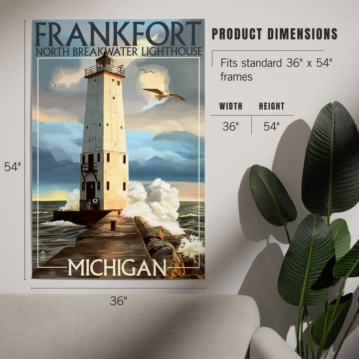 Frankfort Lighthouse, Michigan, Art & Giclee Prints - Lantern Press