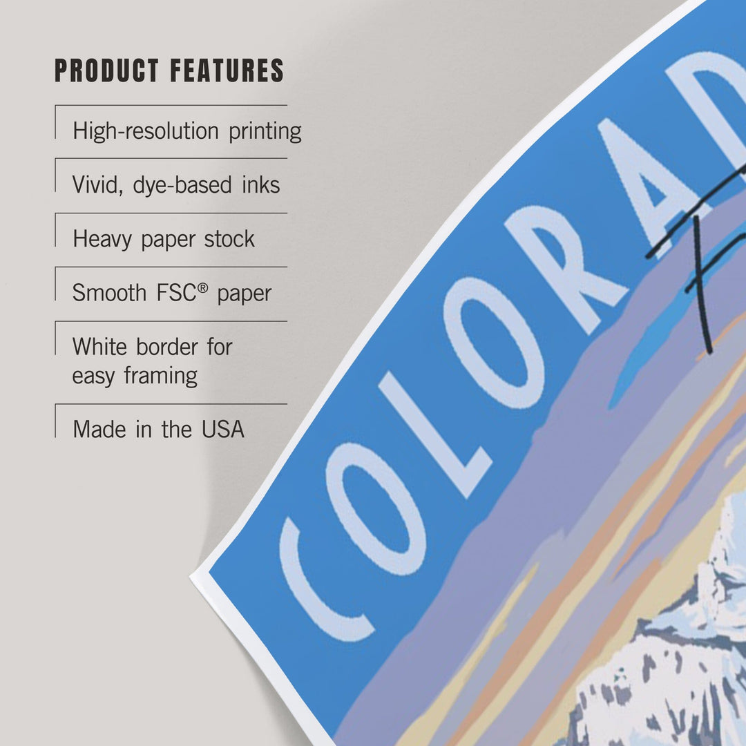 Frisco, Colorado, Moose, Winter Scene, Art & Giclee Prints - Lantern Press