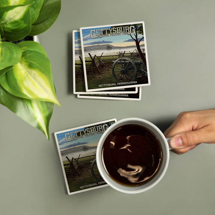 Gettysburg, Pennsylvania, Military Park, Coasters Coasters Lantern Press