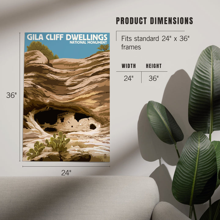 Gila Cliff Dwellings National Monument, New Mexico, Art & Giclee Prints - Lantern Press