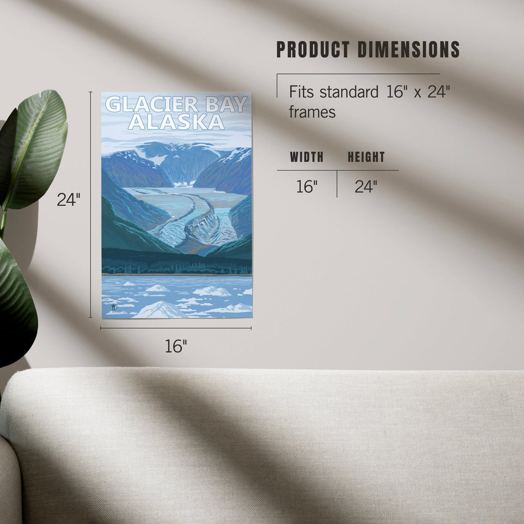 Glacier Bay, Alaska, Glacier Scene, Art & Giclee Prints - Lantern Press