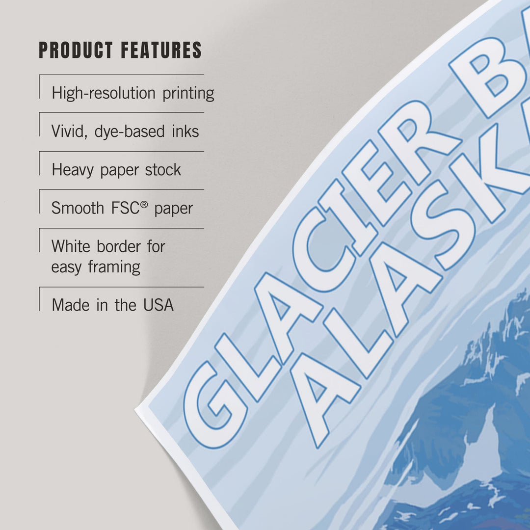 Glacier Bay, Alaska, Glacier Scene, Art & Giclee Prints - Lantern Press