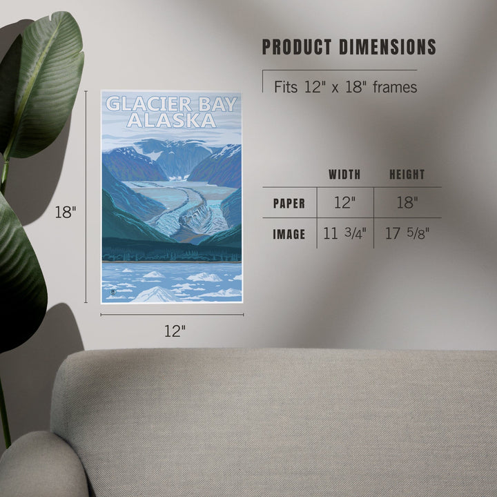 Glacier Bay, Alaska, Glacier Scene, Art & Giclee Prints - Lantern Press
