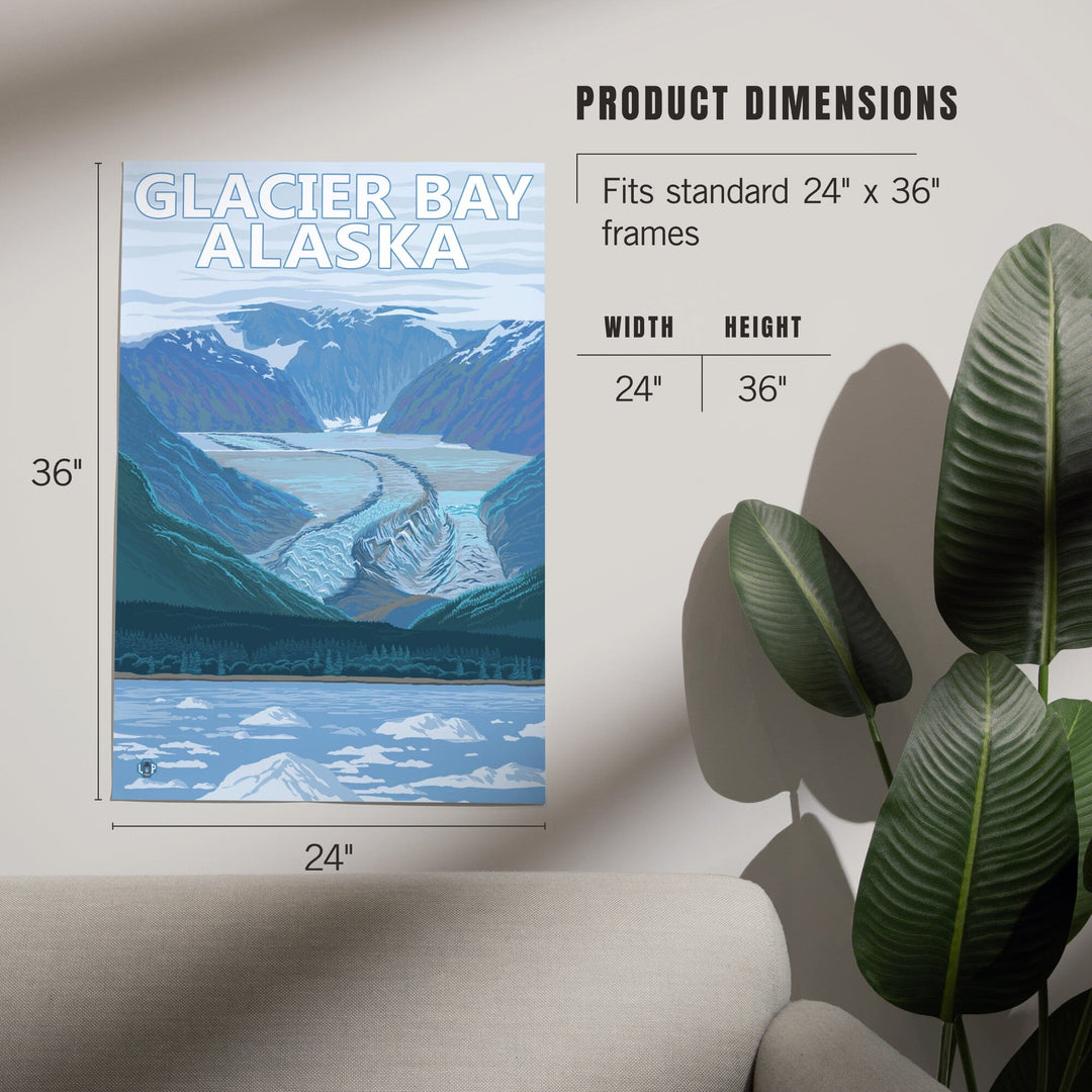 Glacier Bay, Alaska, Glacier Scene, Art & Giclee Prints - Lantern Press
