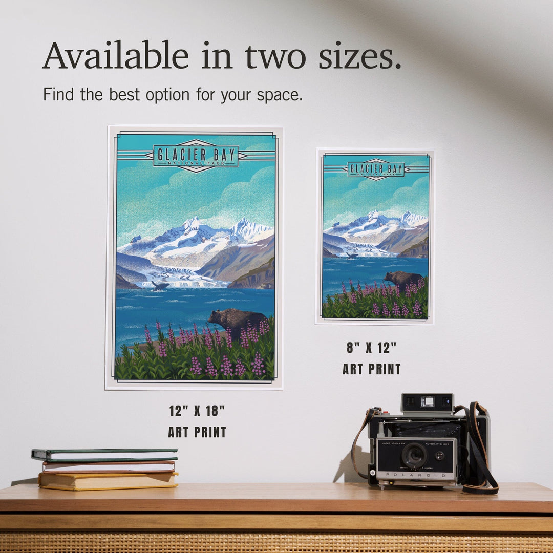 Glacier Bay National Park, Alaska, Lithograph National Park Series, Art & Giclee Prints - Lantern Press