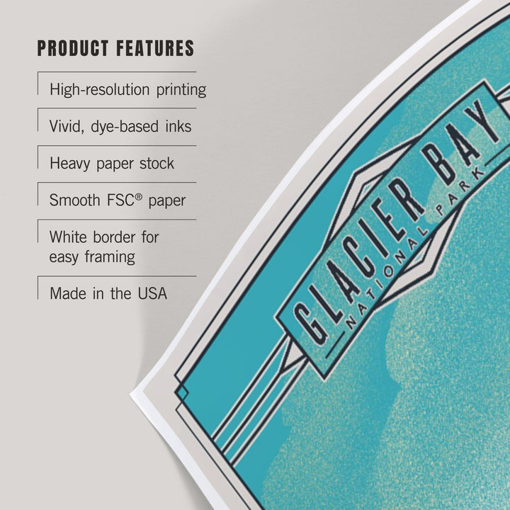 Glacier Bay National Park, Alaska, Lithograph National Park Series, Art & Giclee Prints - Lantern Press