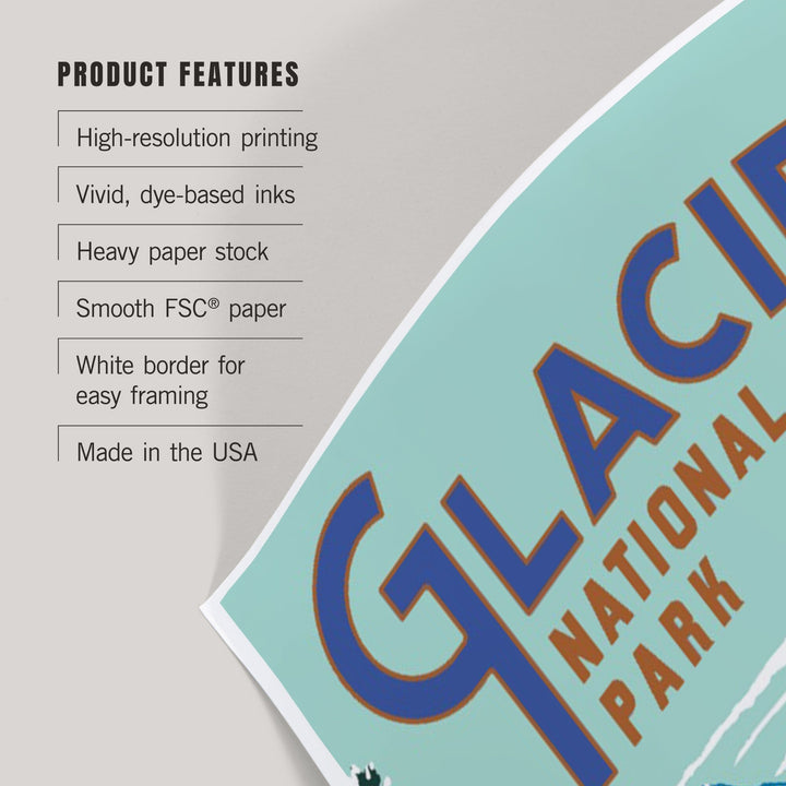 Glacier National Park, Montana, Explorer Series, Moose, Art & Giclee Prints - Lantern Press