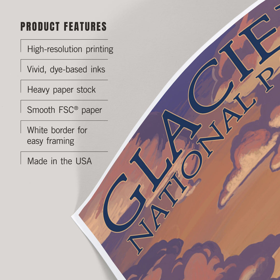 Glacier National Park, Montana, Lake McDonald, Art & Giclee Prints - Lantern Press