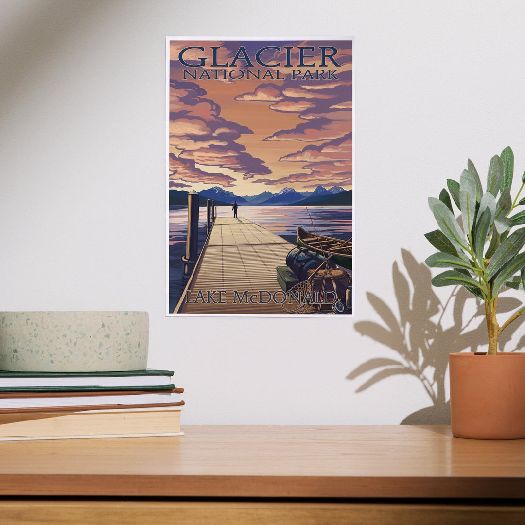 Glacier National Park, Montana, Lake McDonald, Art & Giclee Prints - Lantern Press
