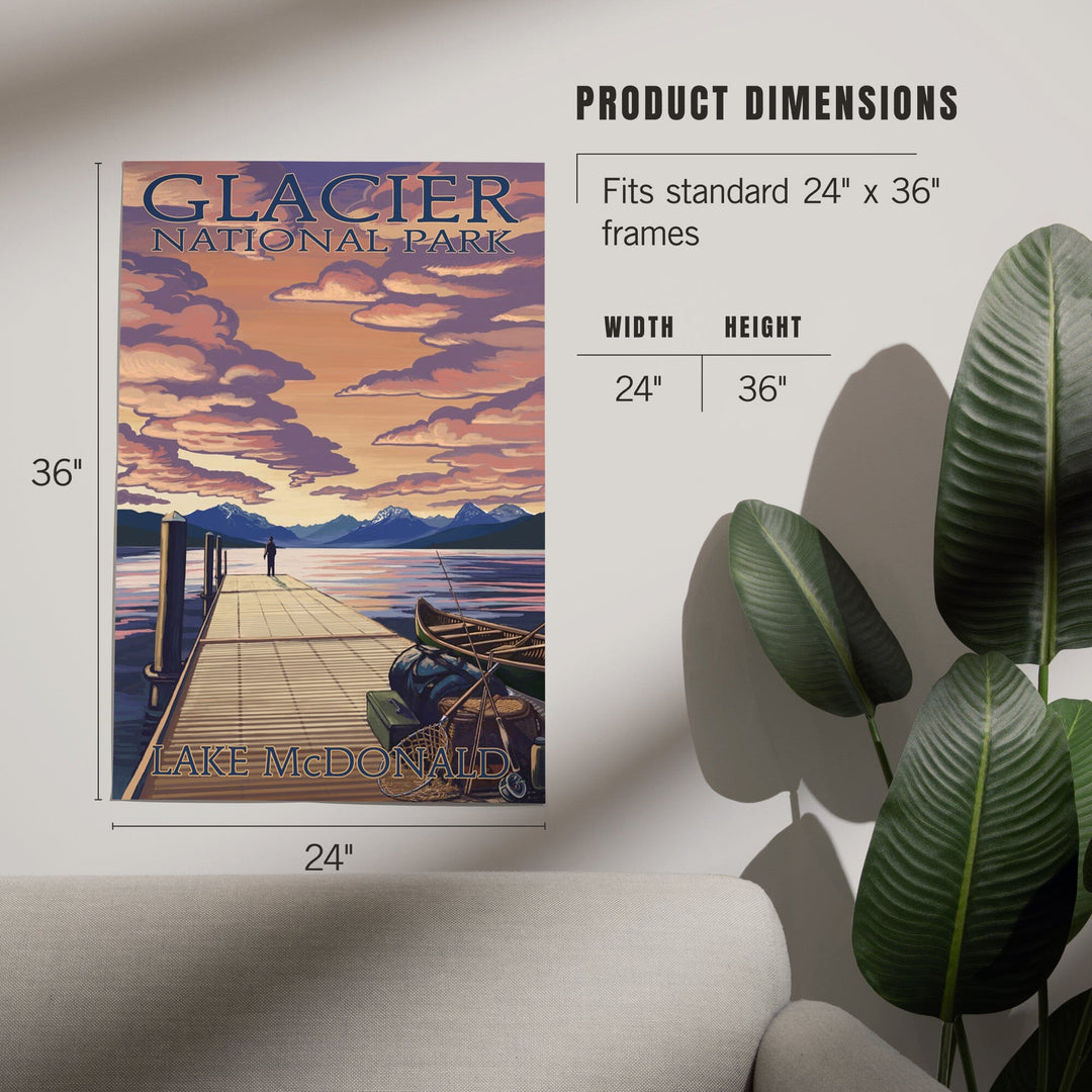 Glacier National Park, Montana, Lake McDonald, Art & Giclee Prints - Lantern Press