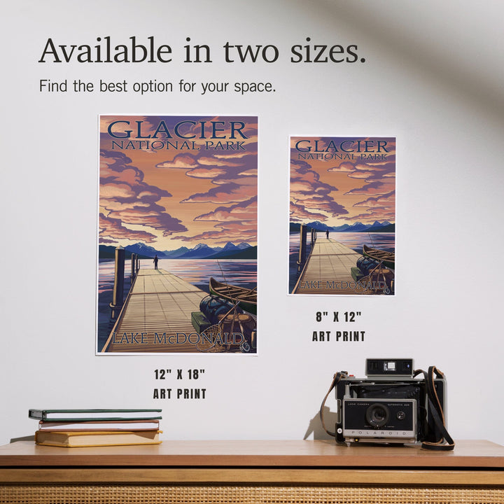 Glacier National Park, Montana, Lake McDonald, Art & Giclee Prints - Lantern Press