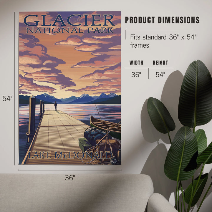 Glacier National Park, Montana, Lake McDonald, Art & Giclee Prints - Lantern Press