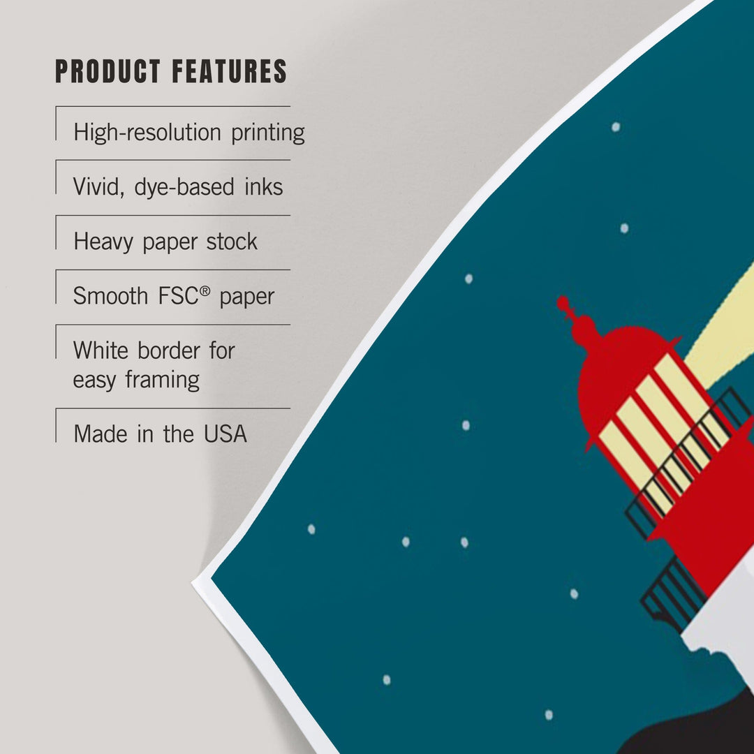 Go Explore (Lighthouse), Discover the Parks, Vector Style, Art & Giclee Prints - Lantern Press