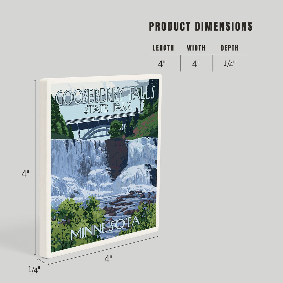 Gooseberry Falls State Park, Minnesota, Coasters Coasters Lantern Press