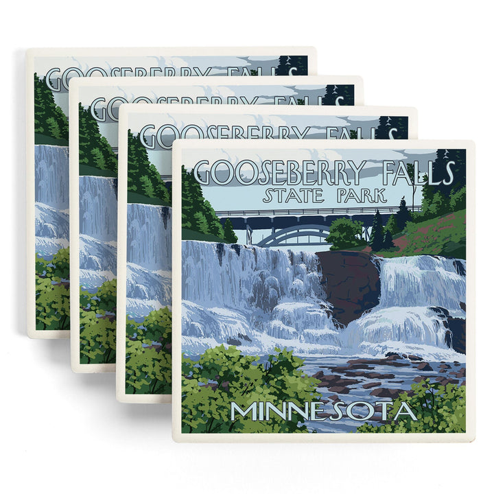 Gooseberry Falls State Park, Minnesota, Coasters Coasters Lantern Press
