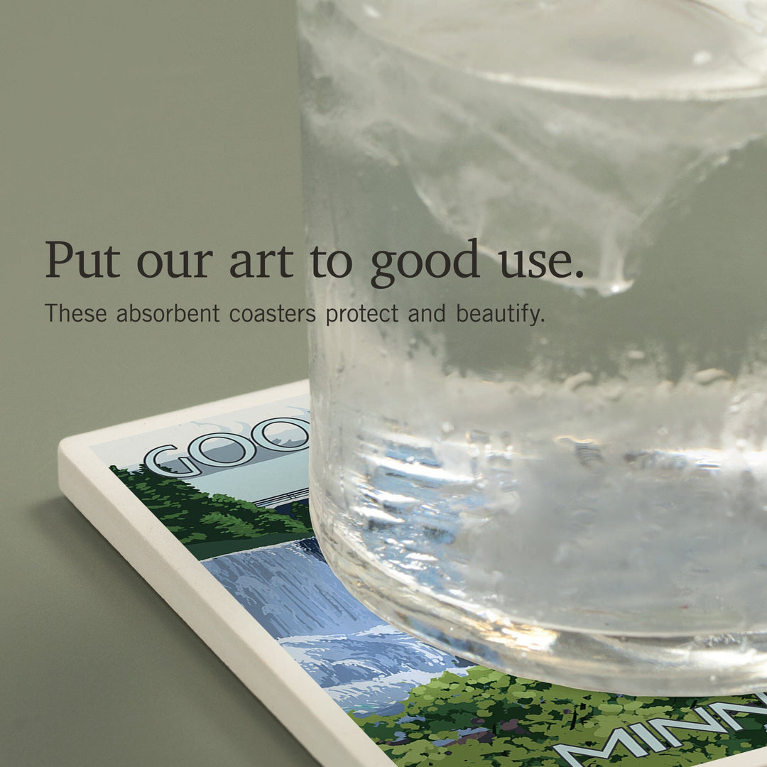 Gooseberry Falls State Park, Minnesota, Coasters Coasters Lantern Press