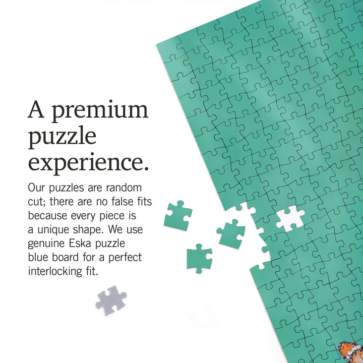 Gorilla Inspecting Butterfly on Finger, Jigsaw Puzzle Puzzle Lantern Press