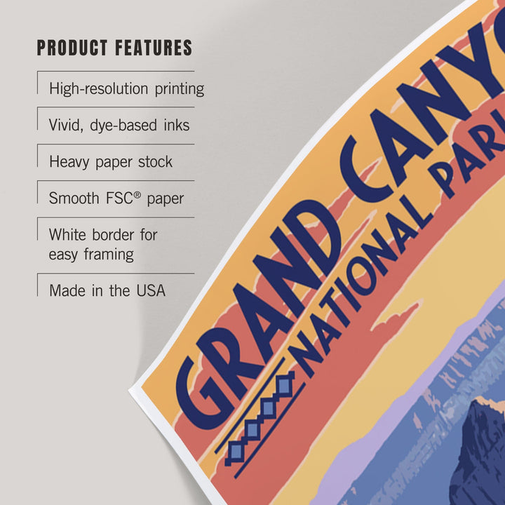 Grand Canyon National Park, Arizona, Bright Angel Point, Art & Giclee Prints - Lantern Press