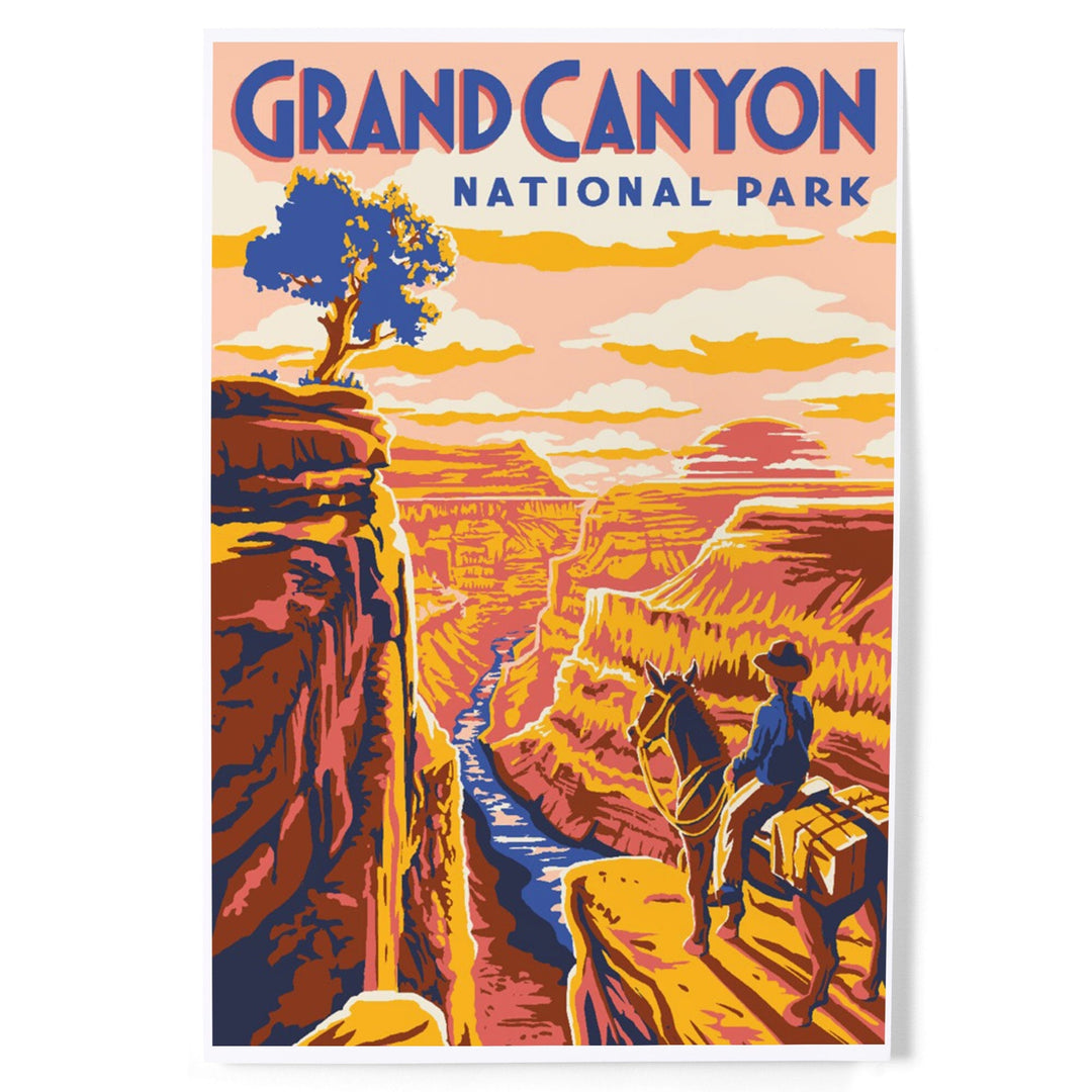 Grand Canyon National Park, Arizona, Explorer Series, Grand Canyon, Art & Giclee Prints - Lantern Press