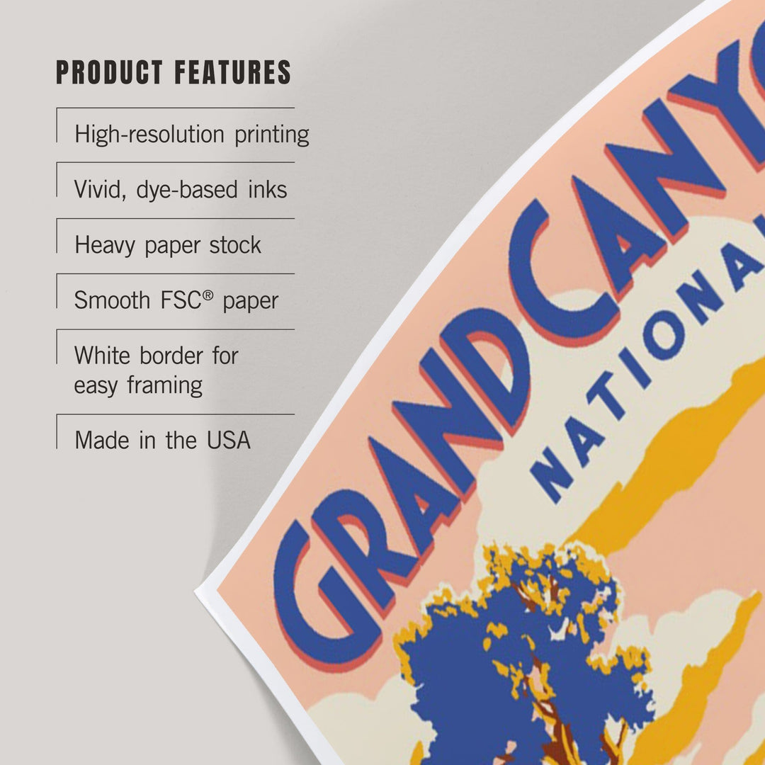 Grand Canyon National Park, Arizona, Explorer Series, Grand Canyon, Art & Giclee Prints - Lantern Press