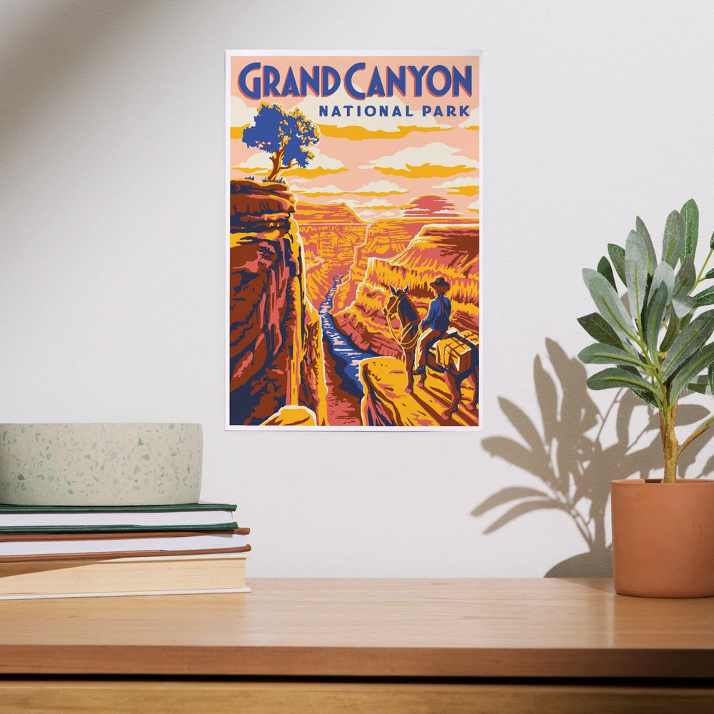 Grand Canyon National Park, Arizona, Explorer Series, Grand Canyon, Art & Giclee Prints Art Lantern Press 