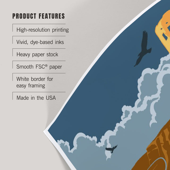 Grand Canyon National Park, Arizona, Gain Perspective, Vector Style, Art & Giclee Prints - Lantern Press