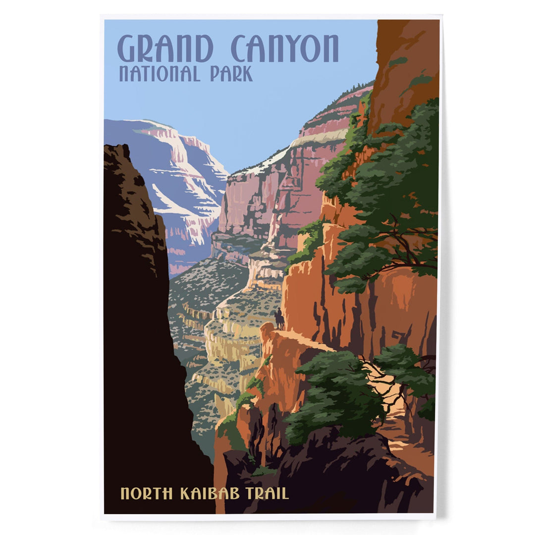 Grand Canyon National Park, Arizona, North Kaibab Trail, Art & Giclee Prints - Lantern Press