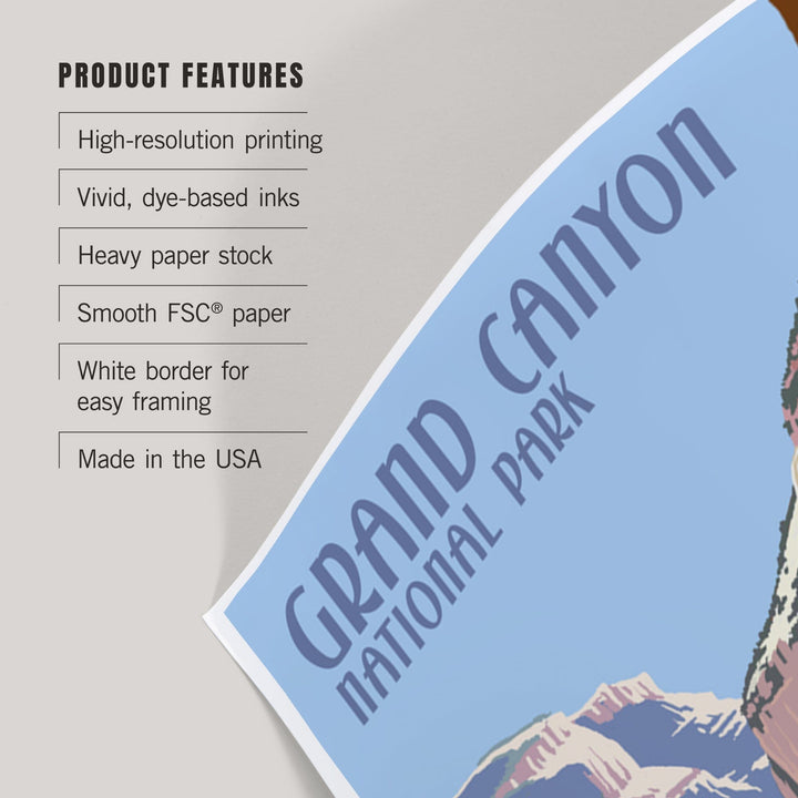 Grand Canyon National Park, Arizona, North Kaibab Trail, Art & Giclee Prints - Lantern Press