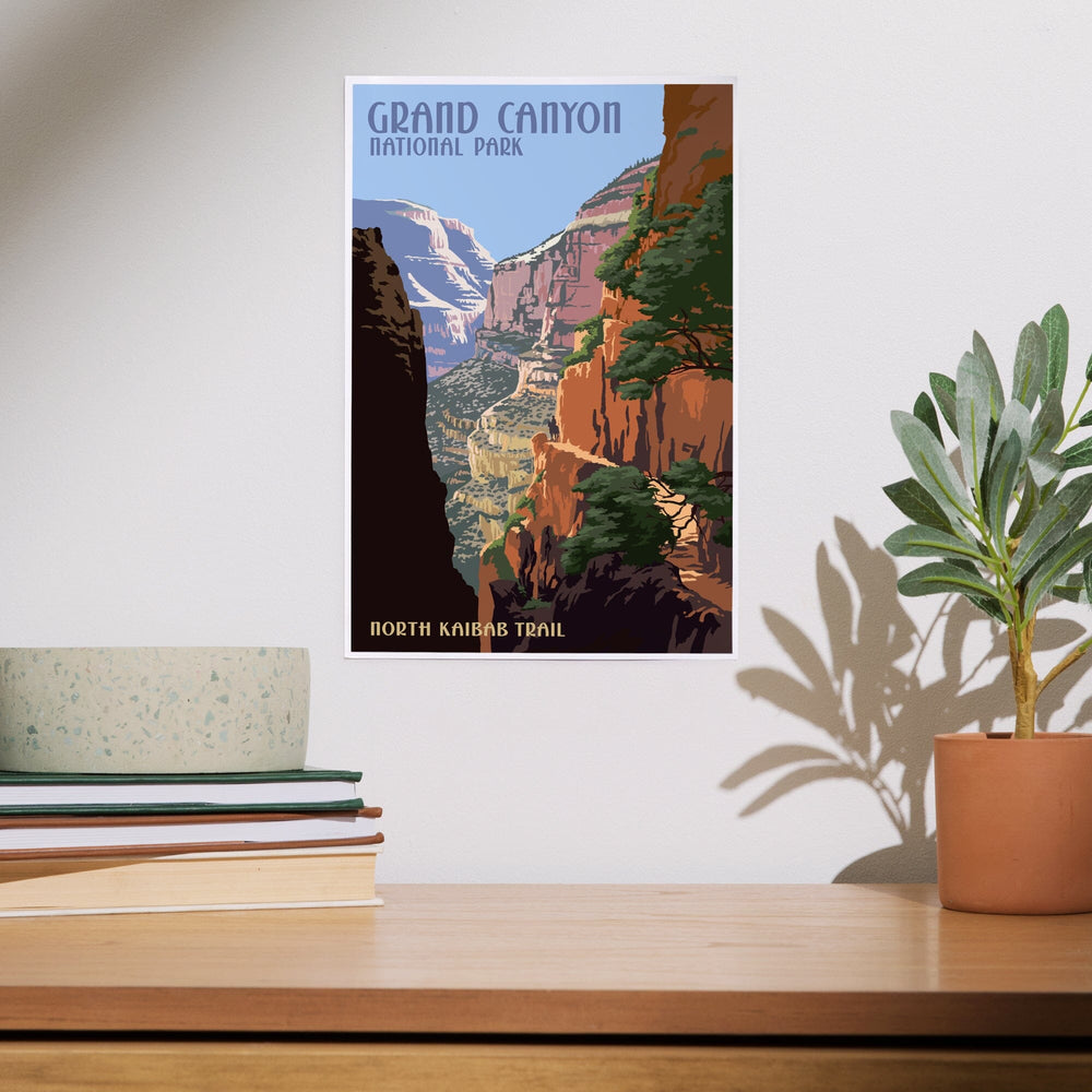 Grand Canyon National Park, Arizona, North Kaibab Trail, Art & Giclee Prints - Lantern Press