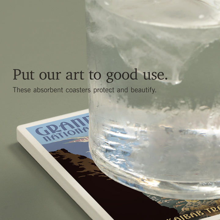 Grand Canyon National Park, Arizona, North Kaibab Trail, Coasters Coasters Lantern Press