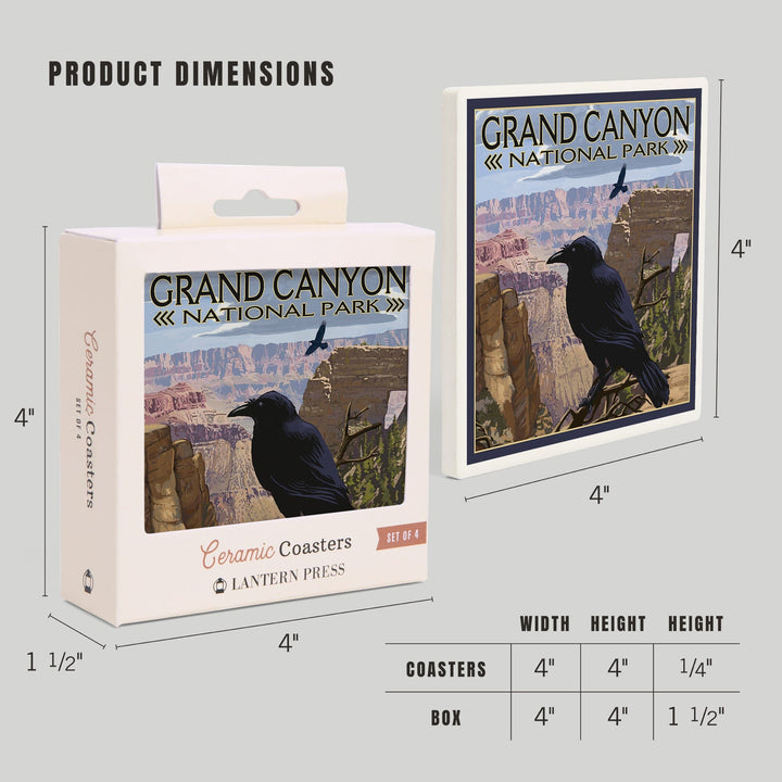 Grand Canyon National Park, Arizona, Ravens and Angels Window, Coasters Coasters Lantern Press
