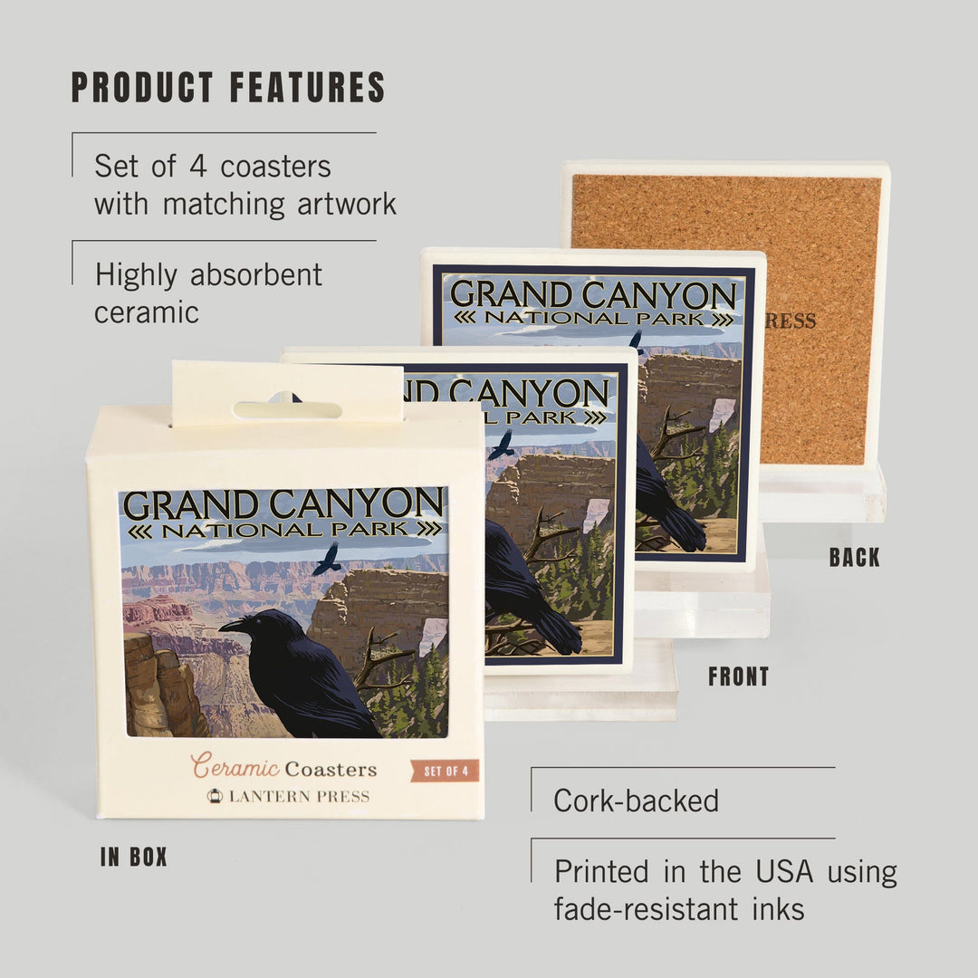 Grand Canyon National Park, Arizona, Ravens and Angels Window, Coasters Coasters Lantern Press