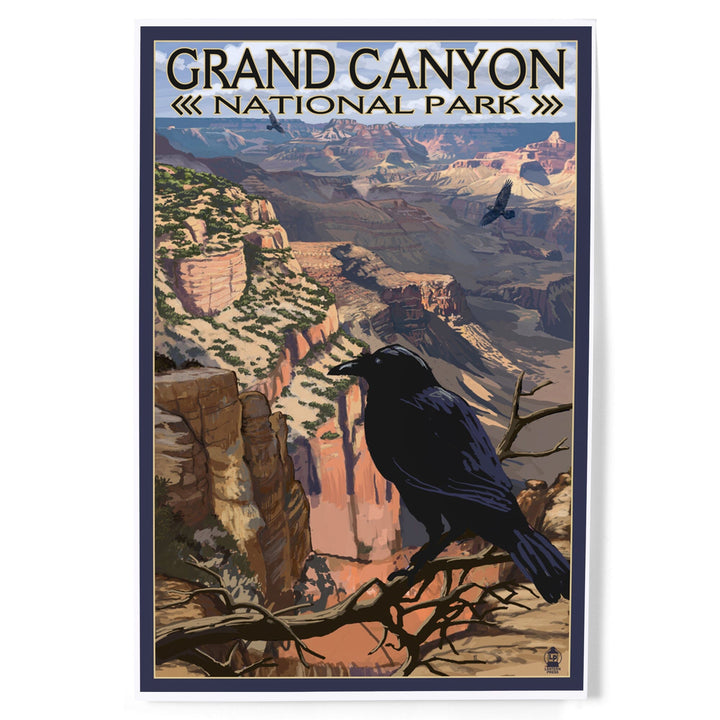 Grand Canyon National Park, Arizona, Ravens at South Rim, Art & Giclee Prints - Lantern Press