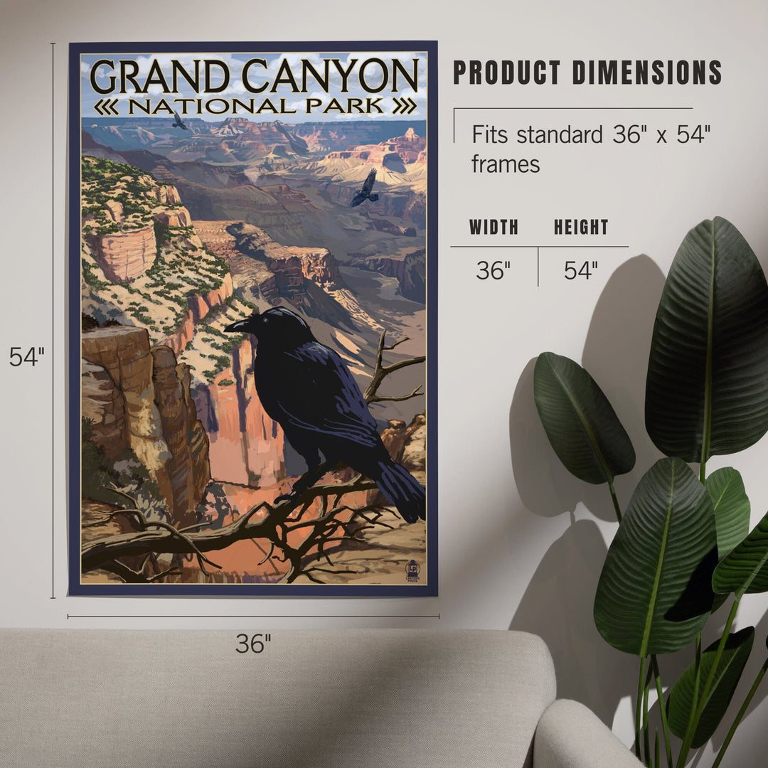 Grand Canyon National Park, Arizona, Ravens at South Rim, Art & Giclee Prints - Lantern Press