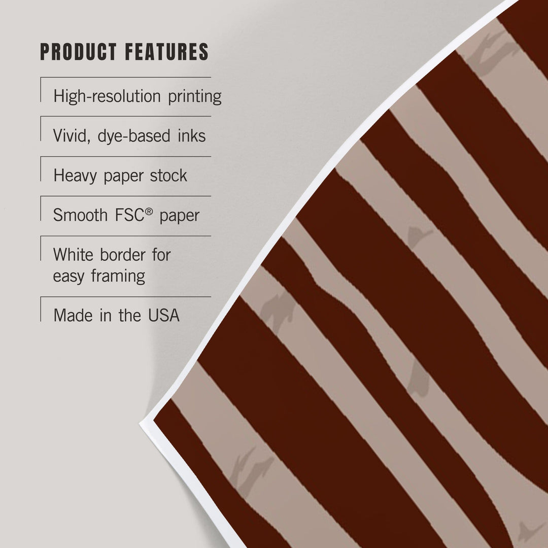 Grand Canyon National Park, Arizona, Solo Time, Deer Drinking, Vector Style, Art & Giclee Prints Art Lantern Press