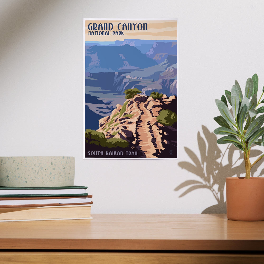 Grand Canyon National Park, Arizona, South Kaibab Trail, Art & Giclee Prints - Lantern Press