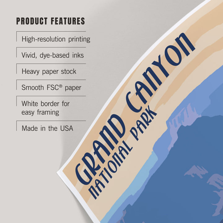 Grand Canyon National Park, Arizona, South Kaibab Trail, Art & Giclee Prints - Lantern Press