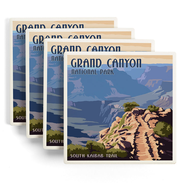Grand Canyon National Park, Arizona, South Kaibab Trail, Coasters Coasters Lantern Press