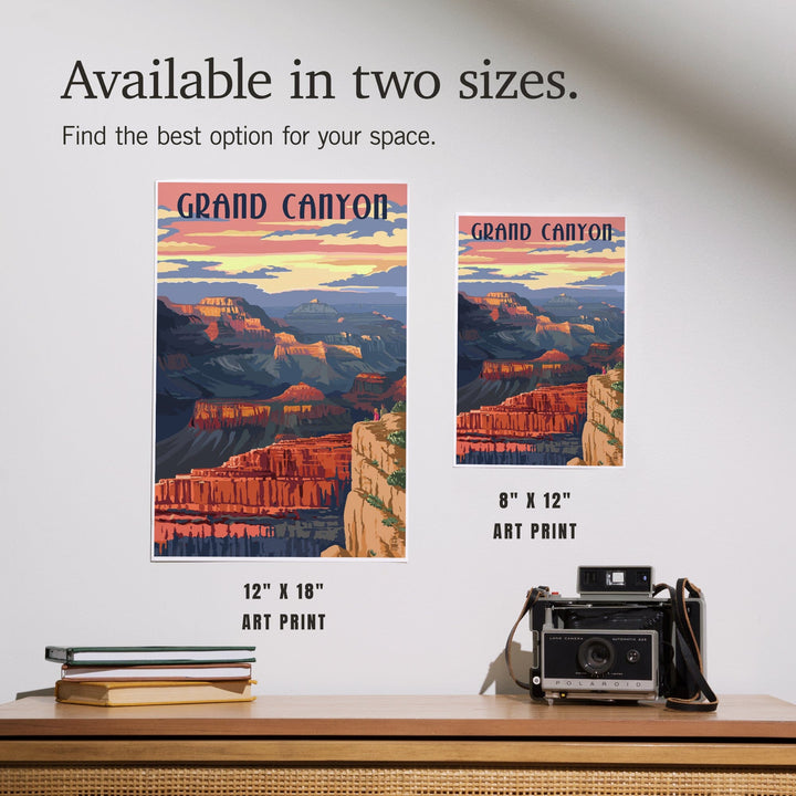 Grand Canyon National Park, Arizona, Sunset View, Art & Giclee Prints - Lantern Press
