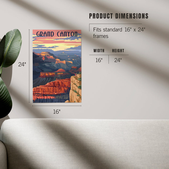 Grand Canyon National Park, Arizona, Sunset View, Art & Giclee Prints - Lantern Press