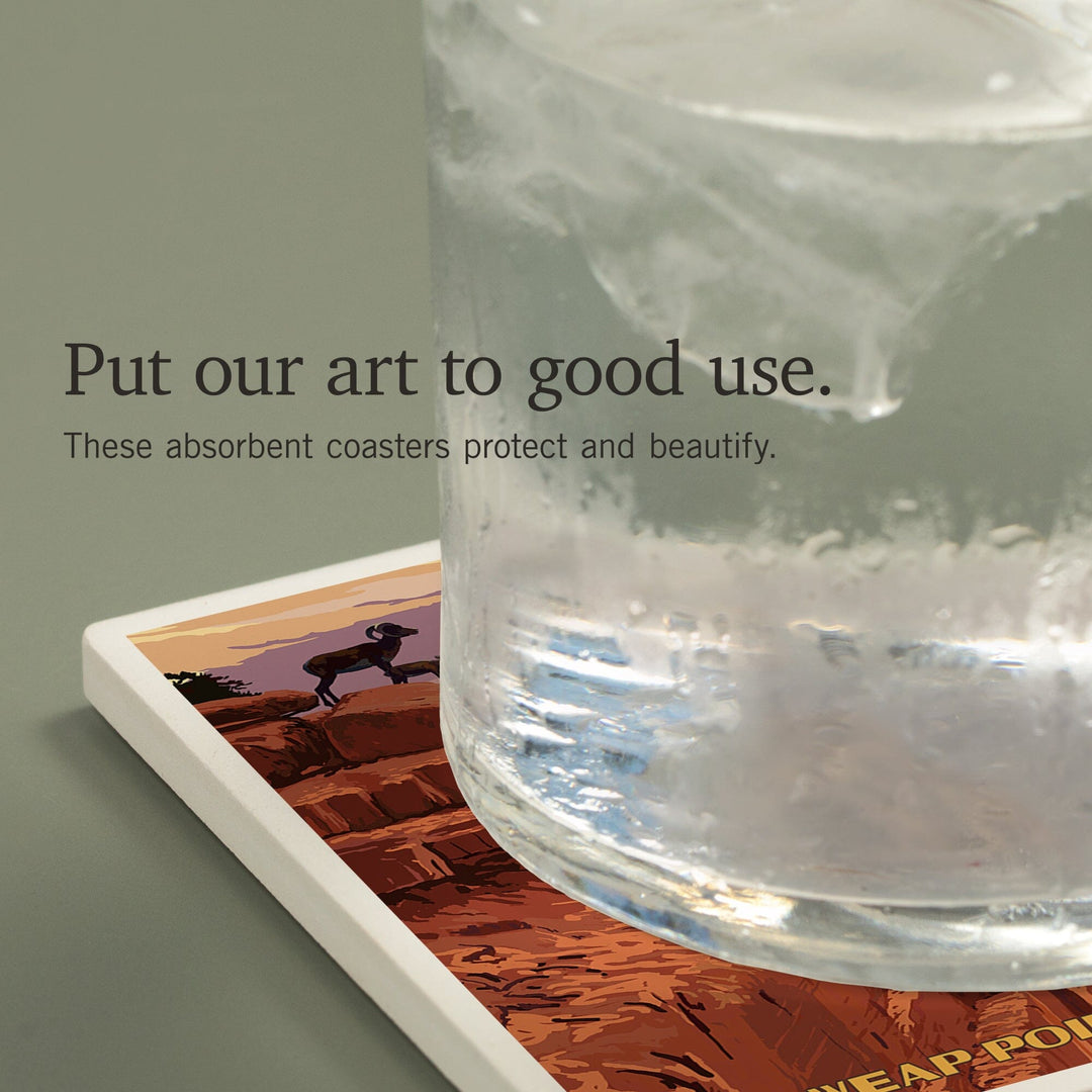 Grand Canyon National Park, Arizona, Toroweap Point, Coasters Coasters Lantern Press