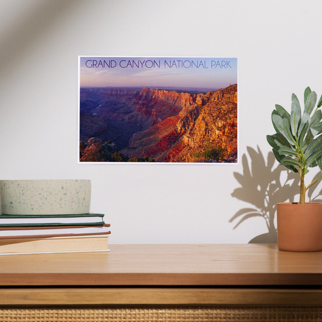 Grand Canyon National Park, Arizona, Watchtower and River at Sunset, Art & Giclee Prints - Lantern Press