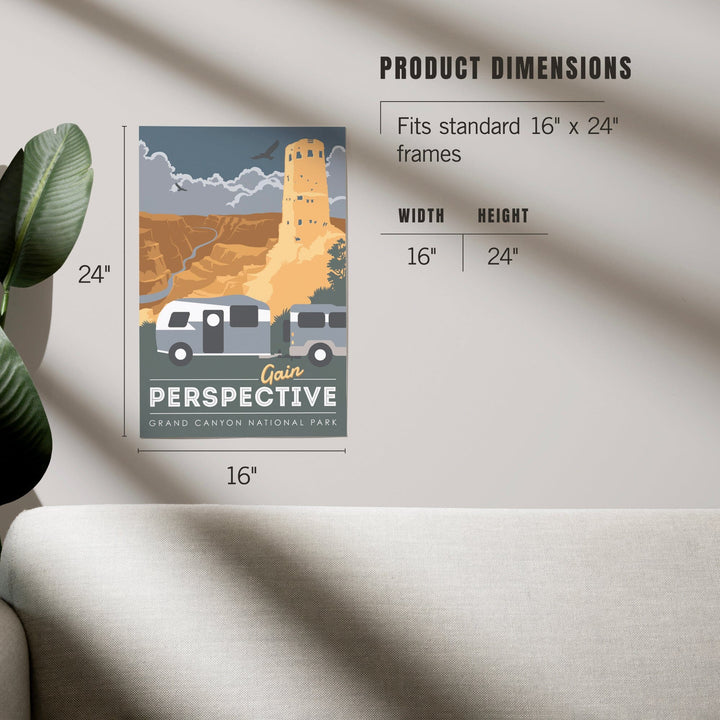 Grand Canyon National Park, Gain Perspective, Art & Giclee Prints Art Lantern Press