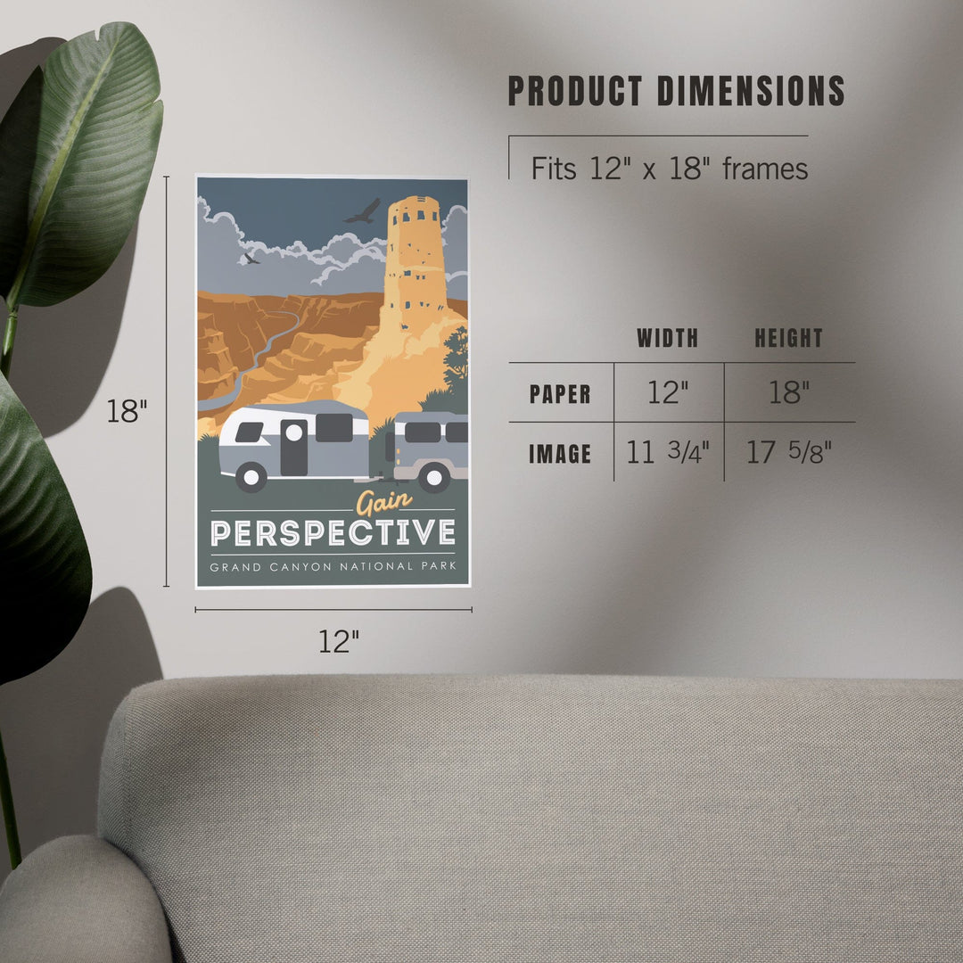 Grand Canyon National Park, Gain Perspective, Art & Giclee Prints Art Lantern Press