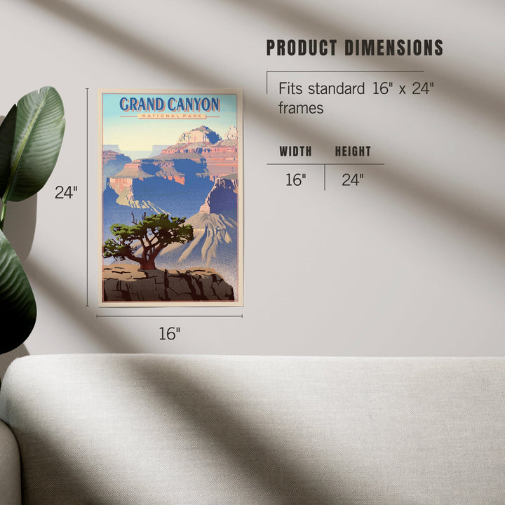 Grand Canyon National Park, Lithograph, Art & Giclee Prints - Lantern Press