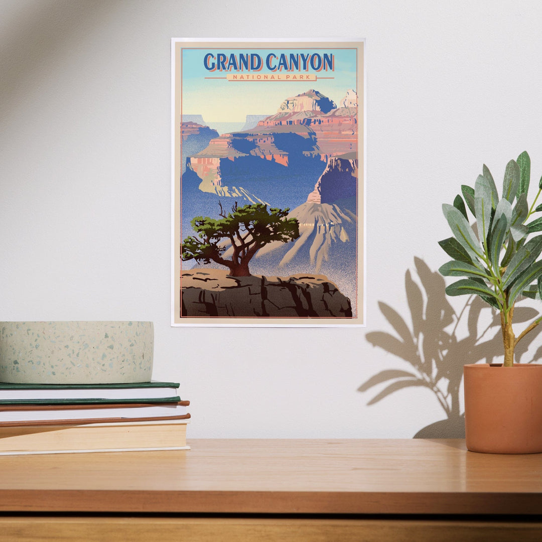 Grand Canyon National Park, Lithograph, Art & Giclee Prints - Lantern Press